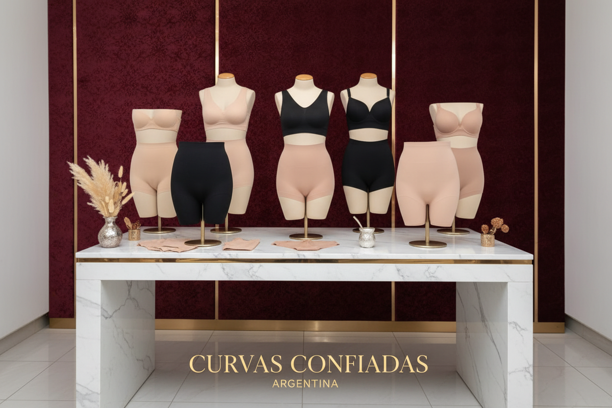 Gere Uma imagem para loja de cinta modeladora na argentina, pode pegar imagens da minha loja se quiser, caso queria por detalhe, use essa cor #7A1F2B